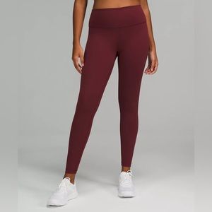 Lululemon Wunder Under High-Rise Tight 28" *Brushed Full-On Luxtreme deep rouge